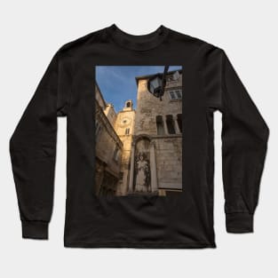 Pjaca Clock Tower and Cyprians Palace, Split, Croatia Long Sleeve T-Shirt